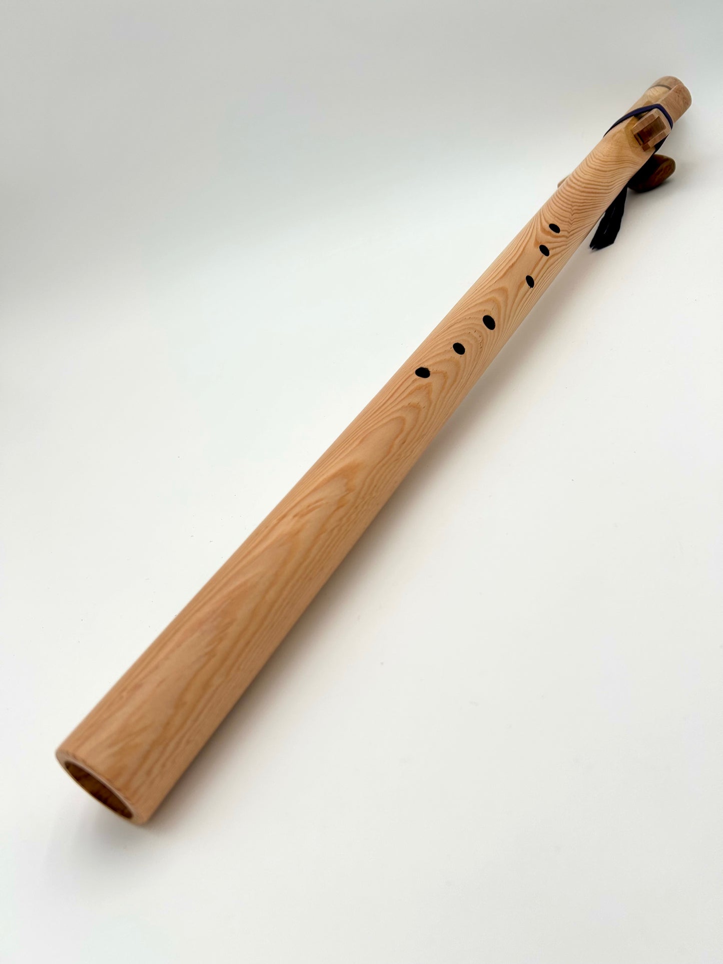 Contrabass Flute in A - Standard Tuning - “Big Ben” Fir - Maple Burl & Paduk