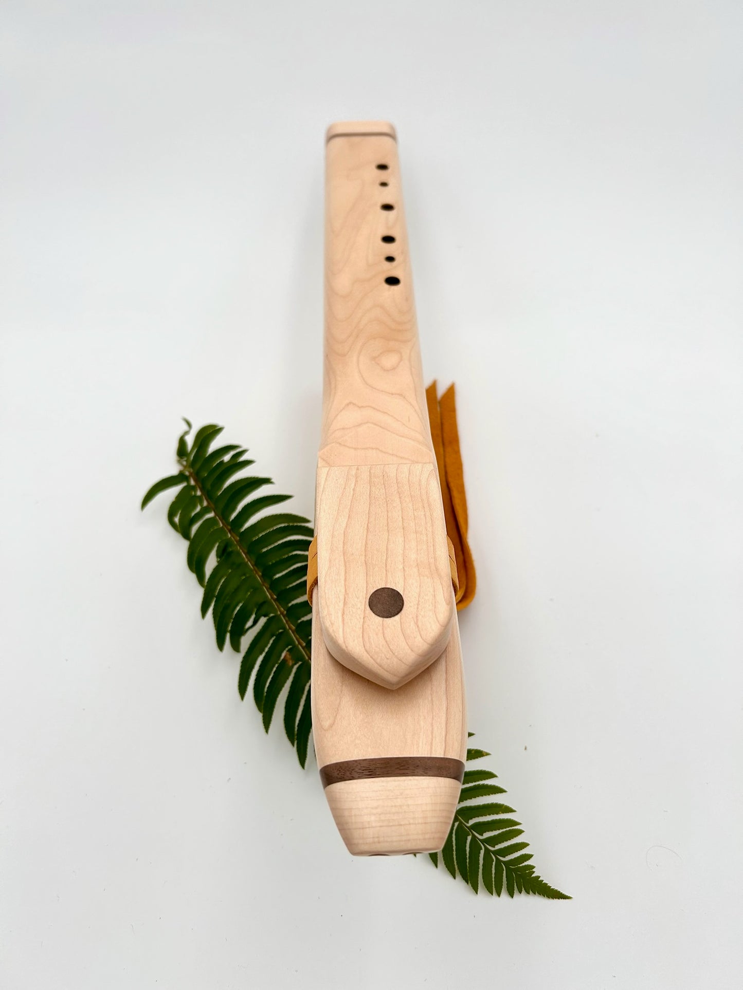 Drone in G - Aeolian Tuning - Maple with Walnut Bands & Circle Wood Inlay