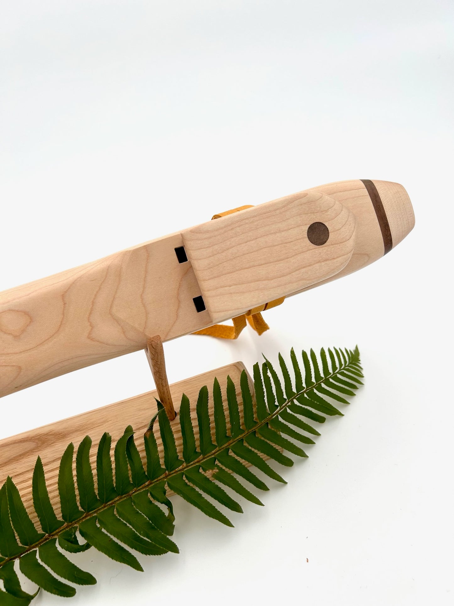 Drone in G - Aeolian Tuning - Maple with Walnut Bands & Circle Wood Inlay