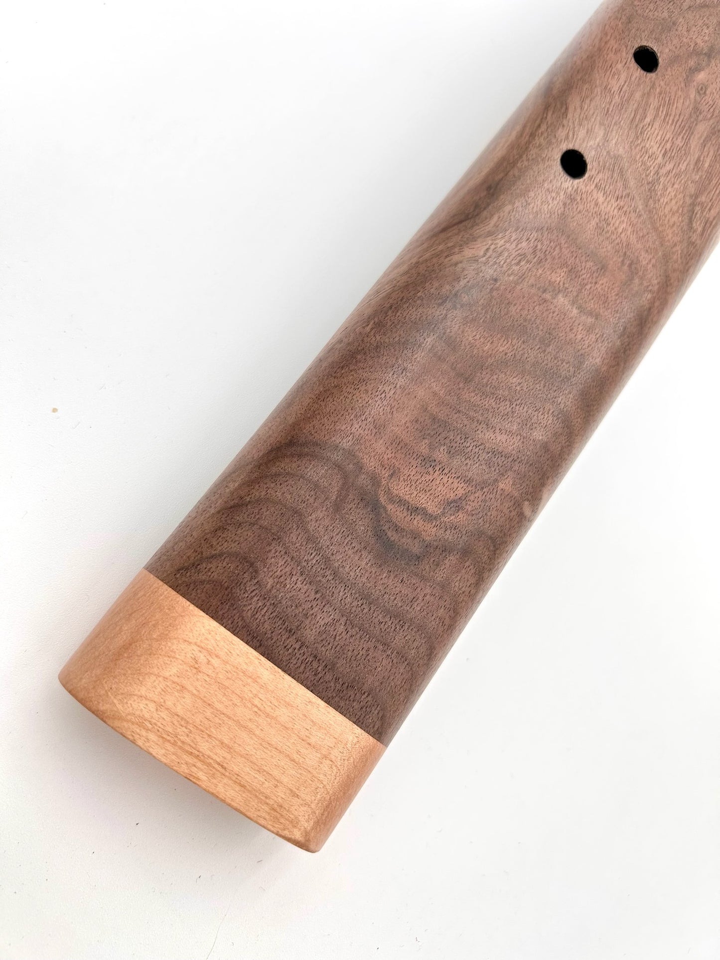 Low Range Alternating Drone - Walnut & Maple with Turquoise Mandala Inlay