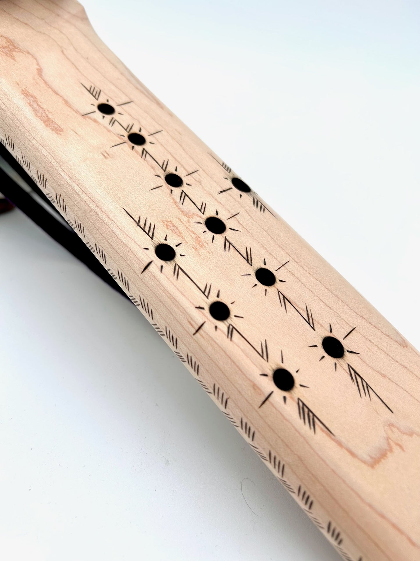 High Range Triple Drone - Maple and Purpleheart with Woodburn