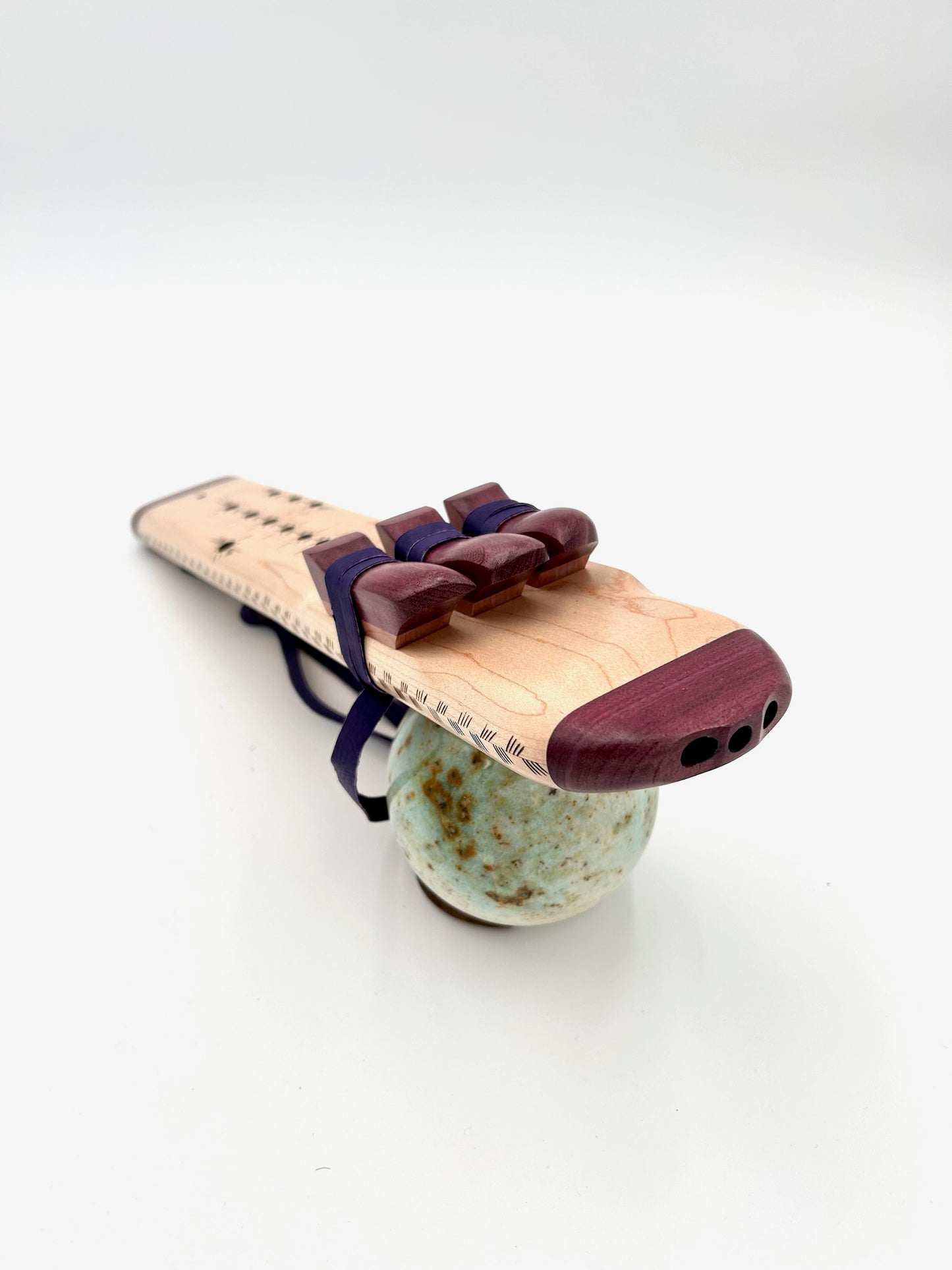 High Range Triple Drone - Maple and Purpleheart with Woodburn