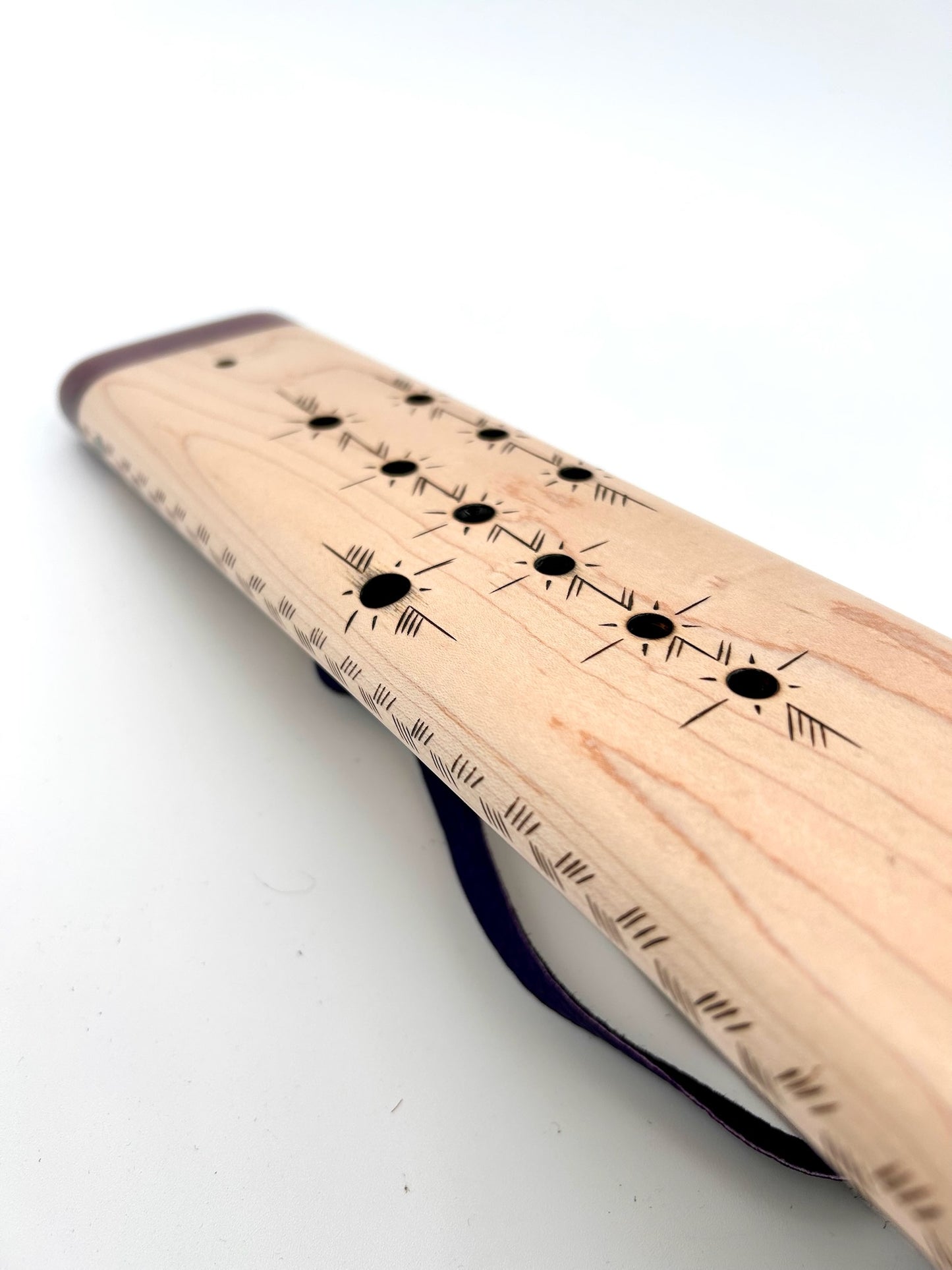 High Range Triple Drone - Maple and Purpleheart with Woodburn