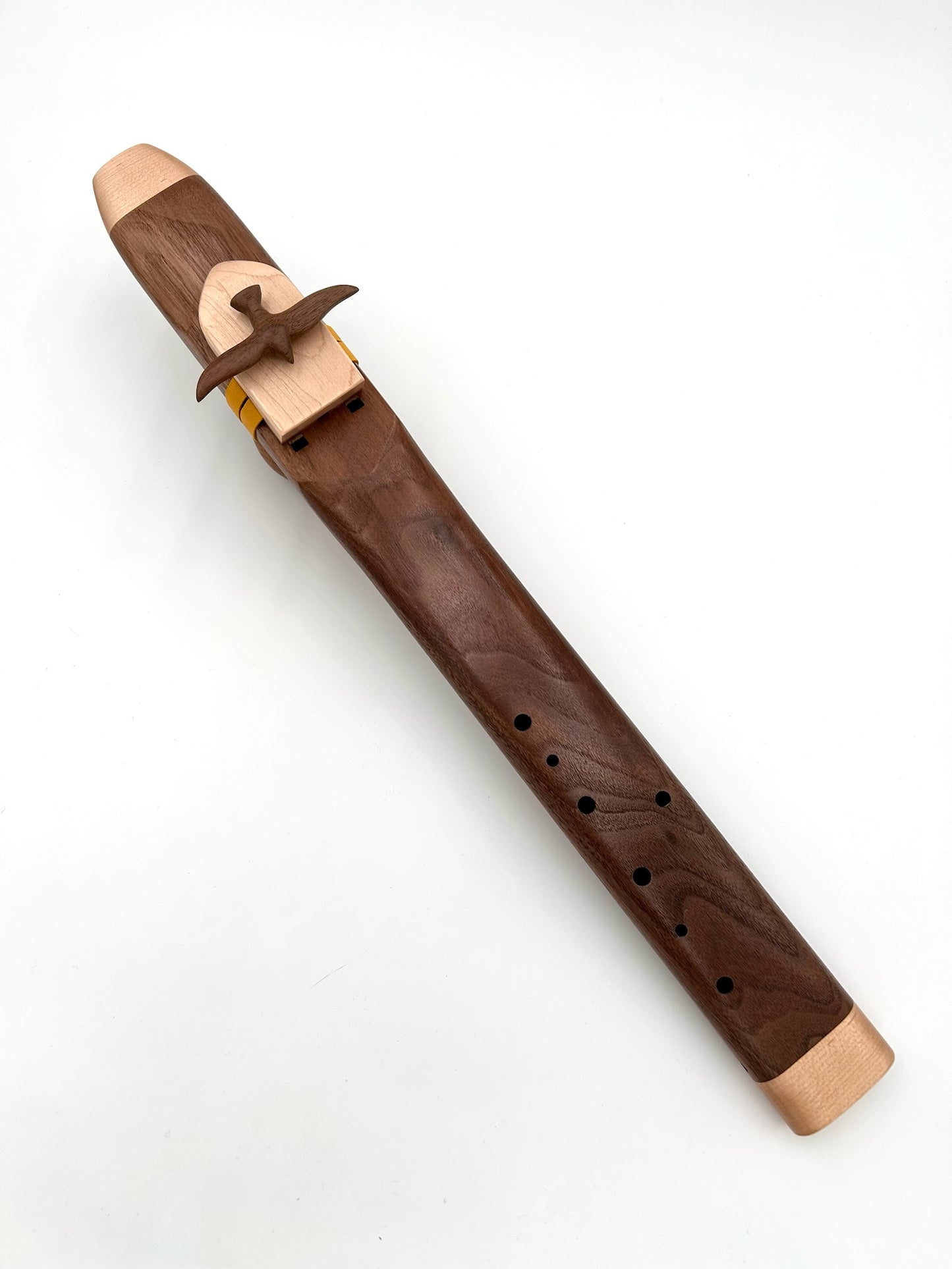 Alternating Drone in Low E - Aeolian tuning - Walnut & Maple with Albatross Bird