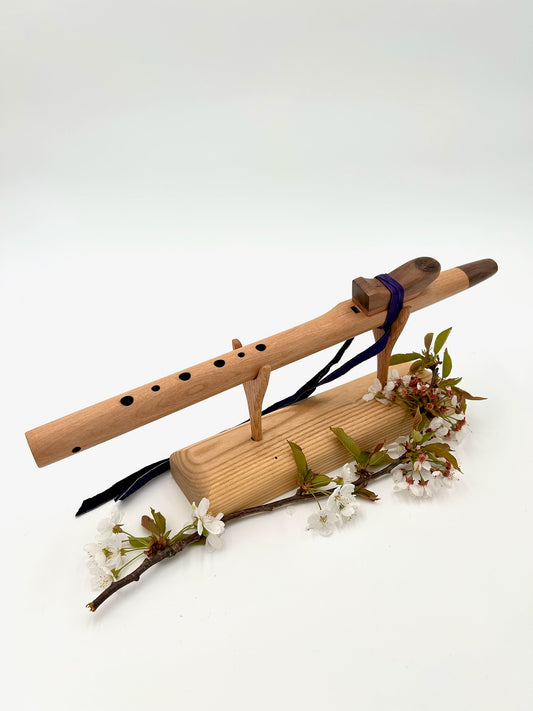 Flute in High C - Aeolian Tuning - Alder & Walnut