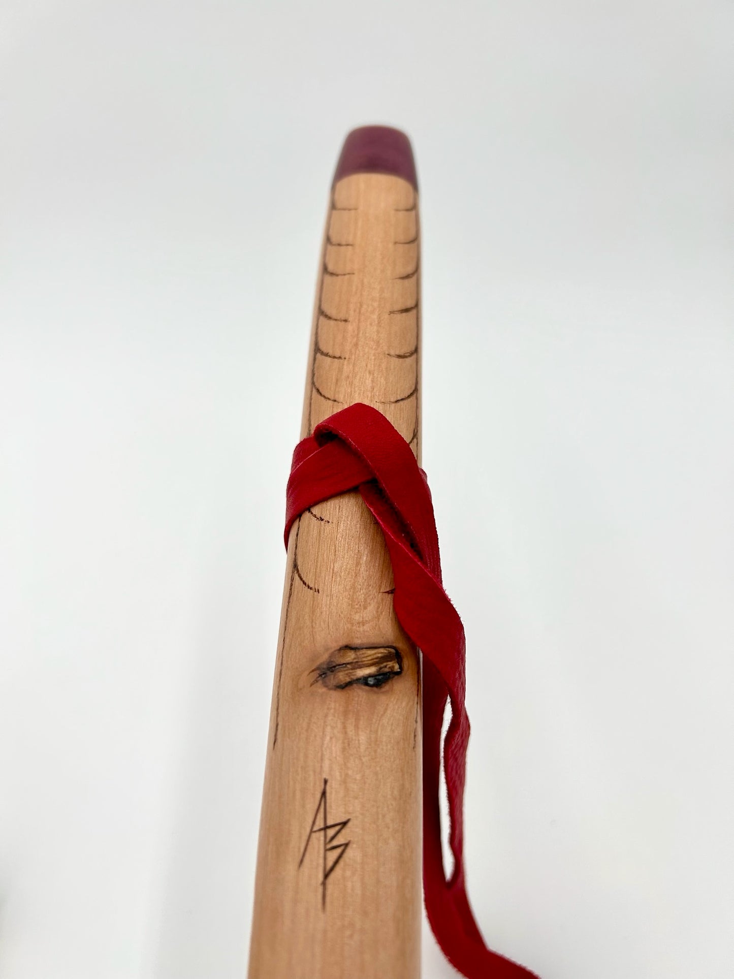 Flute in G - Standard Tuning - Alder & Purpleheart with Turquoise