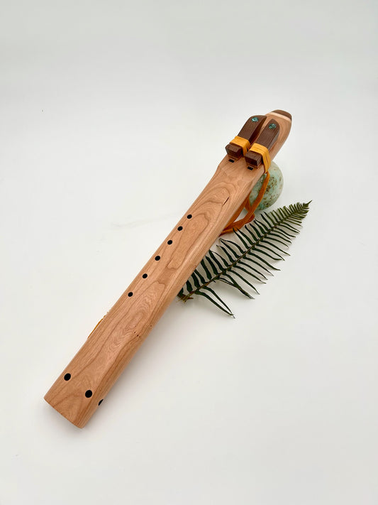Drone in G - Standard Tuning - Cherry, Walnut & Maple with Circle Turquoise Inlay