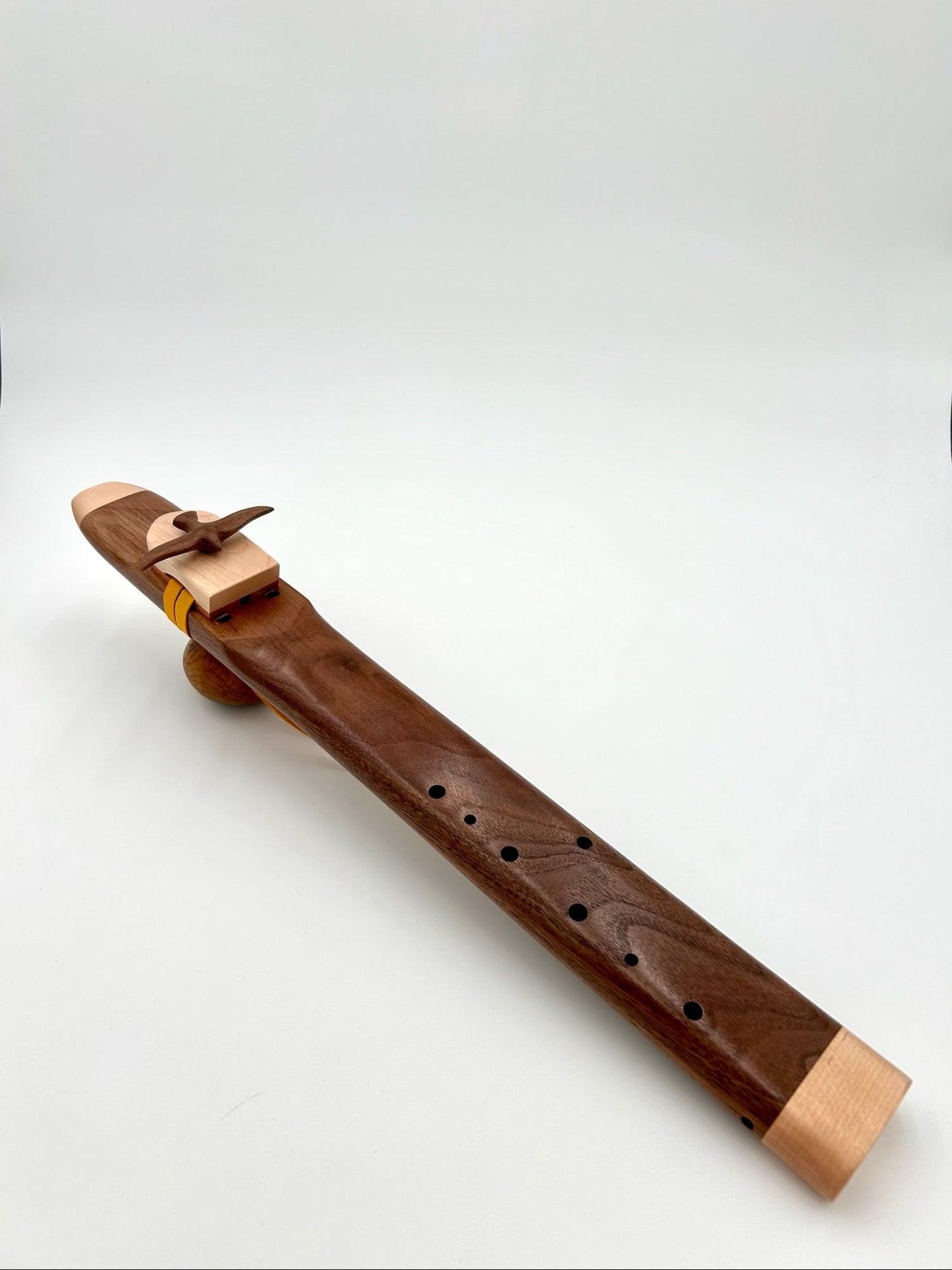 Alternating Drone in Low E - Aeolian tuning - Walnut & Maple with Albatross Bird