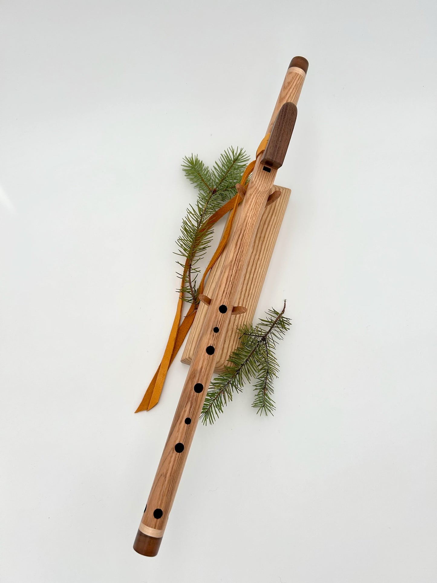 Flute in G - Aeolian Tuning - Eastern Ash, Walnut & Maple