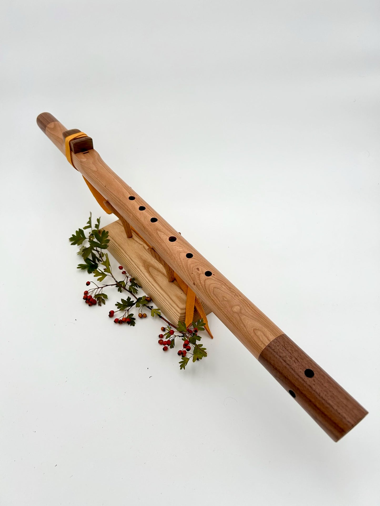 Bass Flute in C - Standard Tuning - Cherry & Walnut