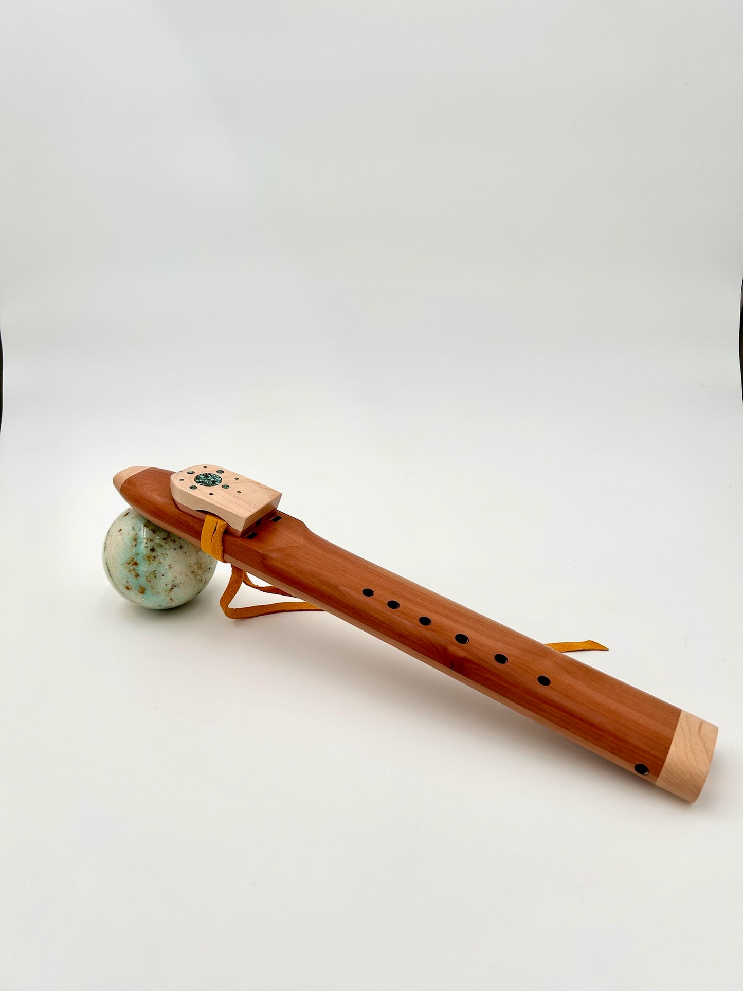 Drone in G - Standard Tuning - Madrone & Maple with Turquoise Inlay