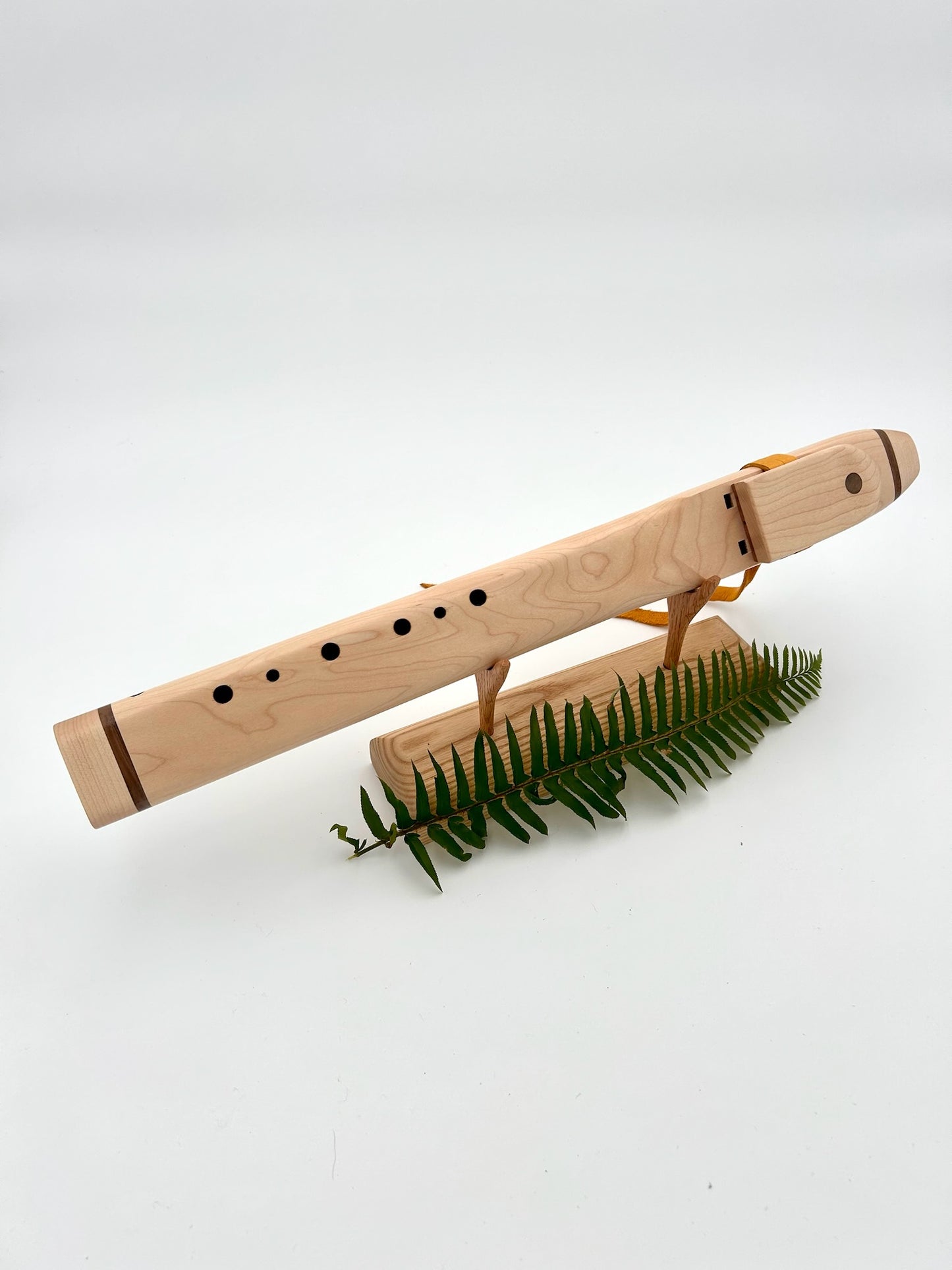 Drone in G - Aeolian Tuning - Maple with Walnut Bands & Circle Wood Inlay
