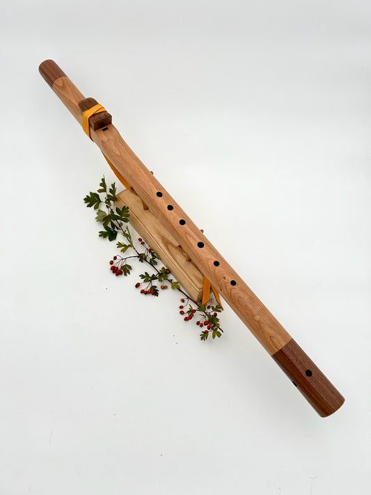 Bass Flute in C - Standard Tuning - Cherry & Walnut