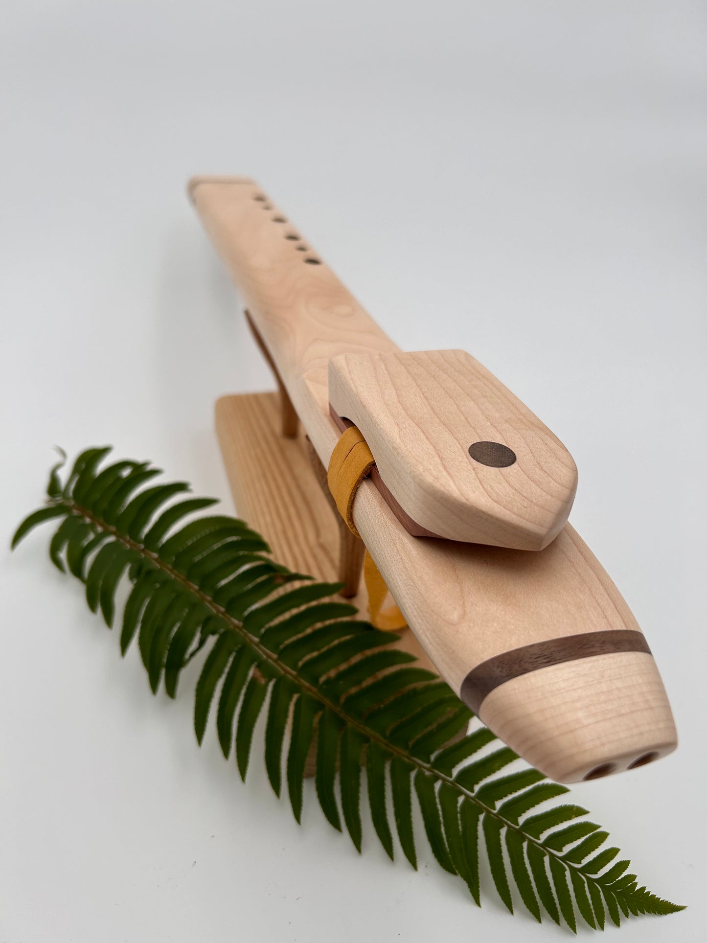 Mid Range Drone - Maple with Walnut Bands & Circle Wood Inlay