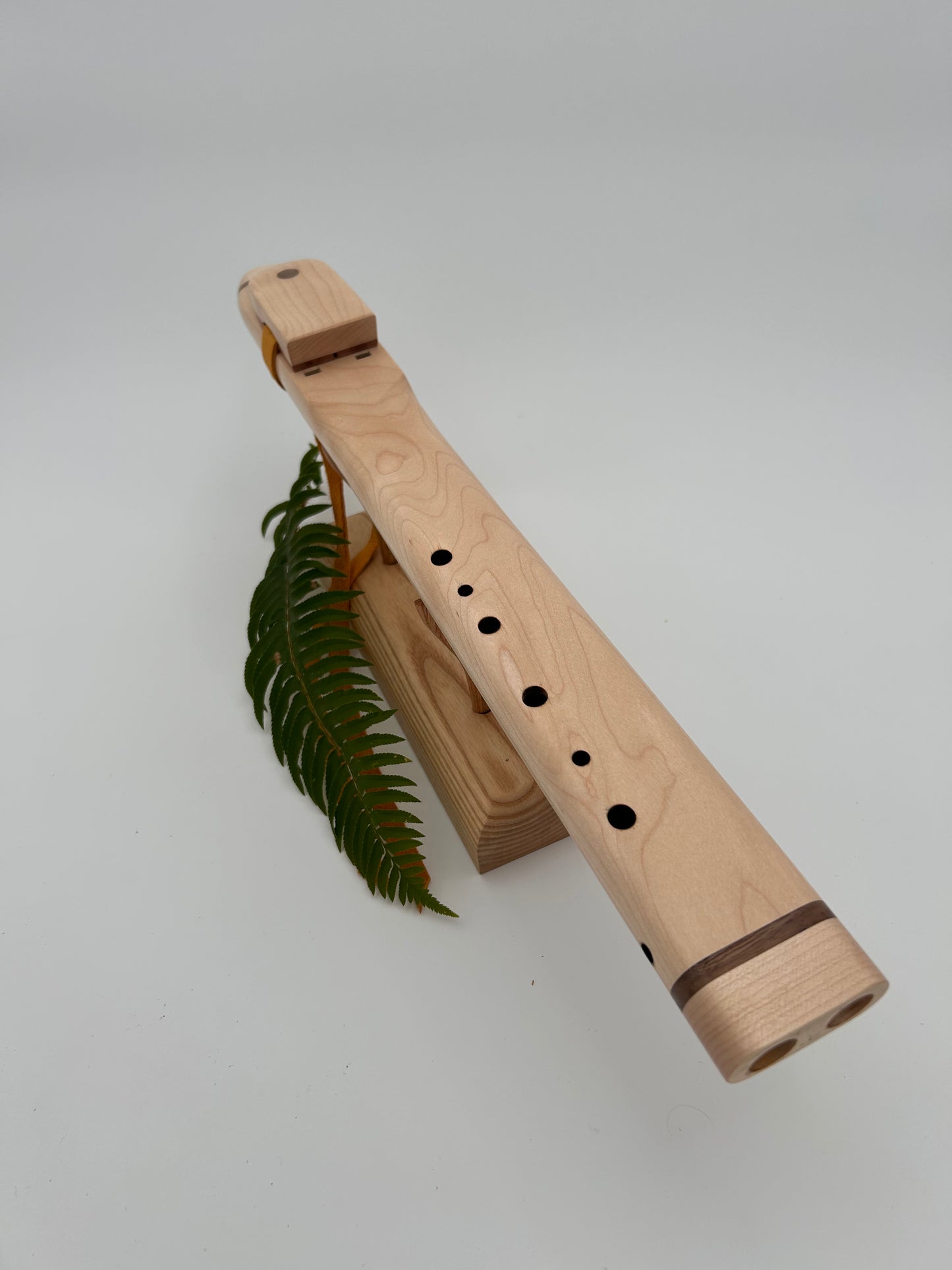 Mid Range Drone - Maple with Walnut Bands & Circle Wood Inlay