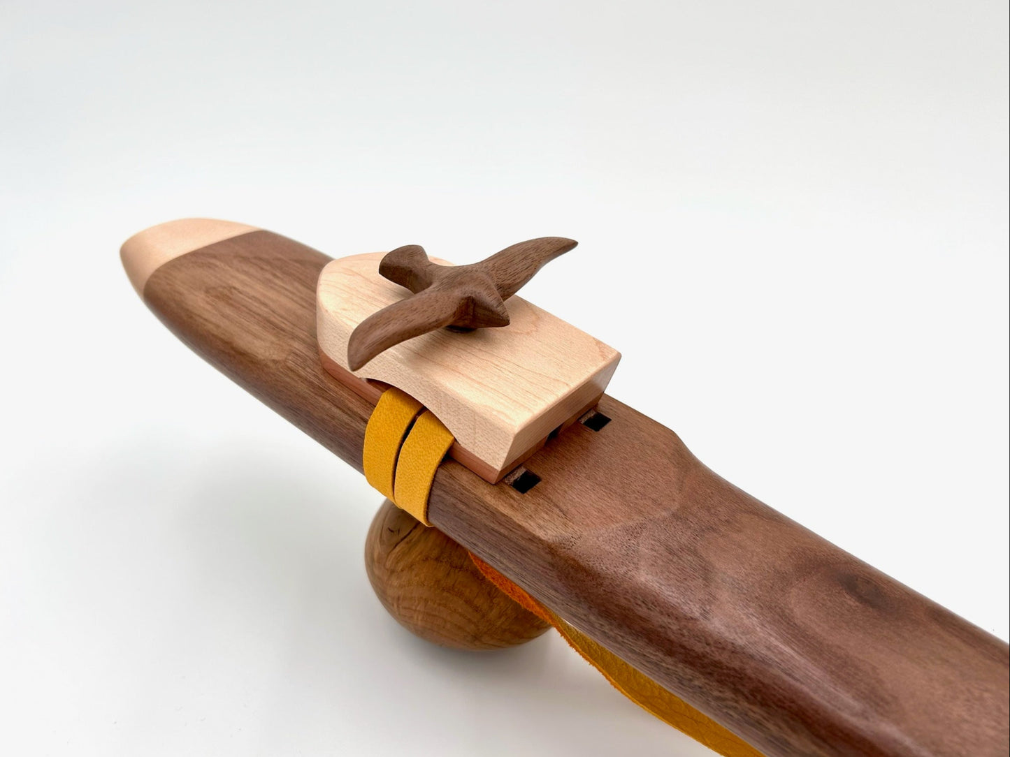 Alternating Drone in Low E - Aeolian tuning - Walnut & Maple with Albatross Bird